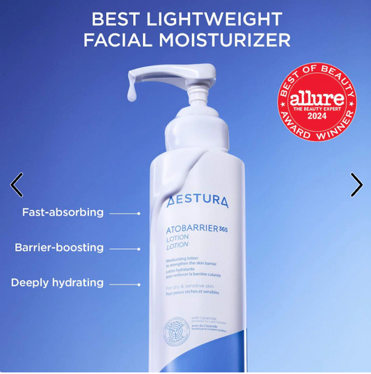 AESTURA || ATOBARRIER365 Lightweight Face Lotion Moisturizer with Ceramides & Niacinamide for Skin Moisture Barrier Repair