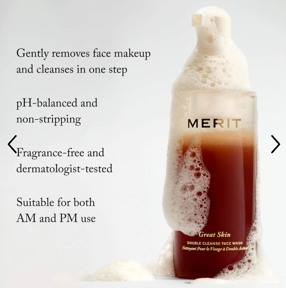 MERIT  Great Skin Double Cleanse Makeup Removing Cleanser